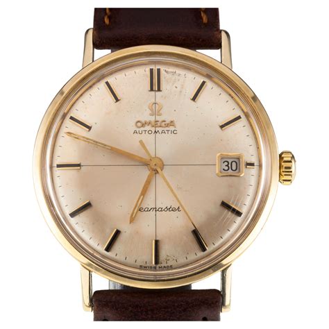 14k gold omega automatic seamaster watch